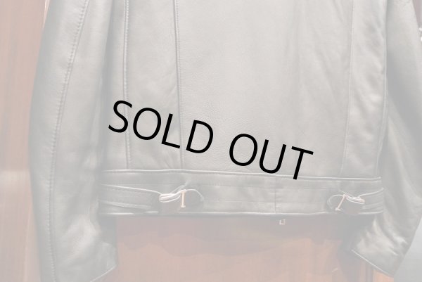 画像7: JAMES GROSE MANILA JACKET 羊革 ライダースジャケット イングランド製 (Black/38) タグ付き 新品 正規輸入品 (7)