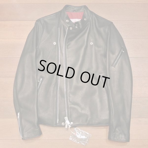画像10: JAMES GROSE RICARDE JACKET 羊革 ライダースジャケット イングランド製 (Black/40) タグ付き 新品 正規輸入品 (10)