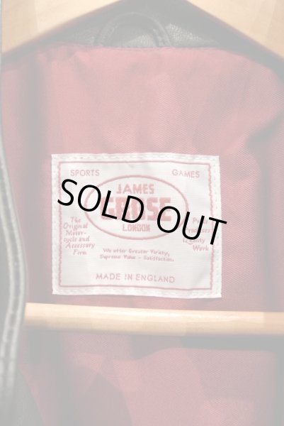 画像4: JAMES GROSE RICARDE JACKET 羊革 ライダースジャケット イングランド製 (Black/40) タグ付き 新品 正規輸入品 (4)