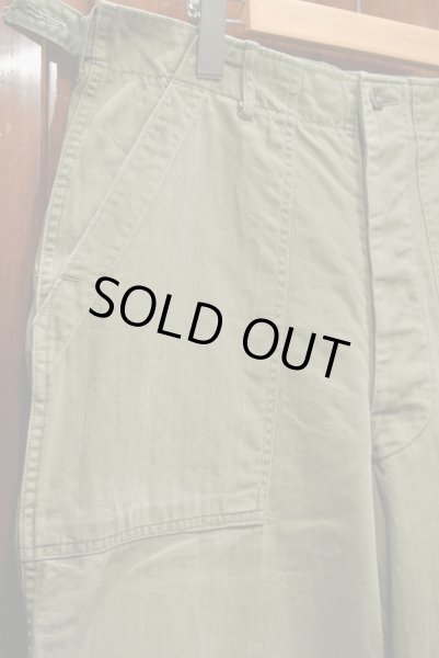 画像3: USED/VTG 50s U.S ARMY HBT ヘリンボーンツイル  ベイカーパンツ(32×31) 中古 ビンテージ (3)