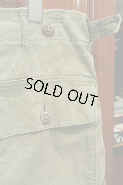 画像7: USED/VTG 50s U.S ARMY HBT ヘリンボーンツイル  ベイカーパンツ(32×31) 中古 ビンテージ (7)