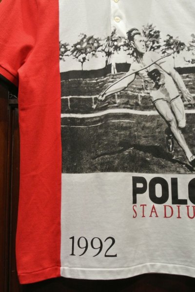 画像3: (EXCELLENT USED)ポロラルフローレン 1992 スタジアム コレクション ポロシャツ Javelin Mesh Polo(S) 