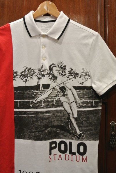 画像2: (EXCELLENT USED)ポロラルフローレン 1992 スタジアム コレクション ポロシャツ Javelin Mesh Polo(S) 
