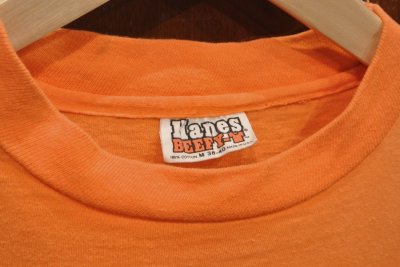 画像3: 【クリックポスト198円も可】(USED) 70s SPERRY TOP-SIDER プリントTシャツ アメリカ製 (Orange/M) 中古 ビンテージ 