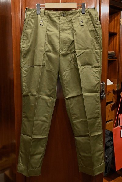 画像1: BRITISH ARMY FATIGUE PANTS イギリス軍 ベイカーパンツ(75/84/100,75/88/104)