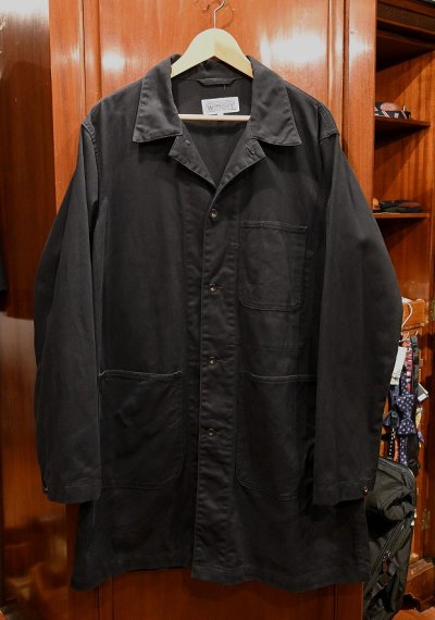 画像1: USED Engineered Garments WORKADAY(エンジニアードガーメンツ ワーカデイ) ツイル ショップコート(Black/L) 中古