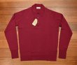 画像2: JOHN SMEDLEY ジョンスメドレー メリノウール ポロ 長袖 EASY FIT(BORDEAUX/L) 並行輸入 新品 タグ付き  (2)