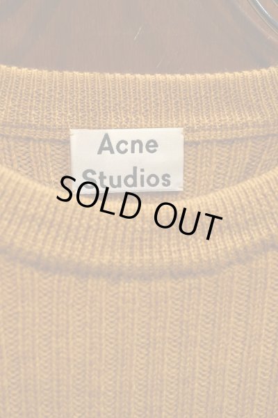 画像3: (Excellnt Used) Acne Studios リブ編み セーター(Mustard Yellow/S) アクネ 中古 (3)