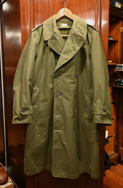 画像1: 60s VTG/USED U.S ARMY トレンチコート (OLIVE/SMALL-SHORT) 米軍 ビンテージ 中古 