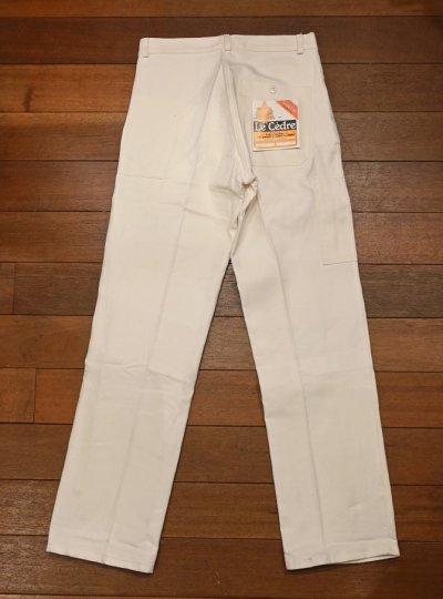 画像3: 60s デッドストック フレンチ コットンツイル ワークパンツ ペインターパンツ (WHITE/40) Vintage French Work Pants Deastock