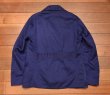 画像12: 40s デッドストック フレンチブルー モールスキン ワークジャケット  テーラード型 Vポケ マルタンガル仕様 希少 (BLUE/ ) Vintage French Work Jacket Deastock (12)