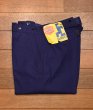 画像1: 50s デッドストック SAVO フレンチ ワークパンツ コットンツイル シンチバック仕様 (BLUE/42×76) Vintage French Work Pants Deastock (1)