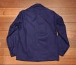 画像7: 50s デッドストック フレンチ ワークジャケット コットンツイル 希少襟型 (BLUE/46?) Vintage French Work Jacket Deastock (7)
