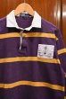 画像2: (VTG/USED) '92 Polo Ralphlauren ポロラルフローレン ラグビーシャツ【Purple/M】ラグビージャージ 中古 (2)