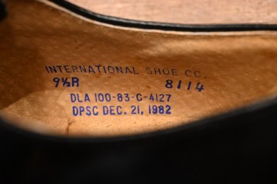 画像2: 83年製 デッドストック U.S NAVY INTERNATIONAL SHOE CO.社製 サービスシューズ 【9 1/2-R】