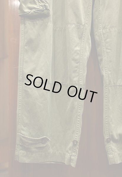 画像3: USED フランス軍 M-47 カーゴパンツ ヘリンボーン後期モデル (SIZE:23) M47パンツ 中古 ビンテージ  (3)