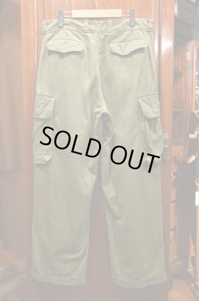 画像5: USED フランス軍 M-47 カーゴパンツ ヘリンボーン後期モデル (SIZE:23) M47パンツ 中古 ビンテージ  (5)