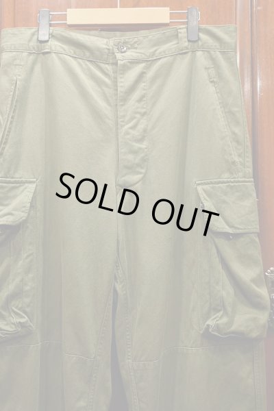 画像2: USED フランス軍 M-47 カーゴパンツ ヘリンボーン後期モデル (SIZE:23) M47パンツ 中古 ビンテージ  (2)