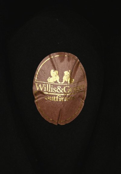 画像3: (VTG/USED) 80s Willis&Geiger ウィリス&ガイガー リアルゼブラファー フエルトハット (Black,7 5/8)60cm 中古 ビンテージ