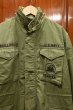 画像2: (VTG/USED) '70S U.S Army 米軍 M65 Field Jacket "3rd Model" SEABEES刺繍 (M-Short) ブラスジップ 中古 ビンテージ (2)