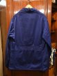 画像4: 40s デッドストック フレンチブルー モールスキン ワークジャケット  テーラード型 Vポケ マルタンガル仕様 希少 (BLUE/ ) Vintage French Work Jacket Deastock (4)