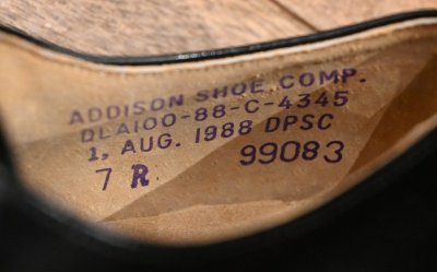 画像2: 1988年製 デッドストック U.S NAVY ADDISON SHOE COMP. 社製 サービスシューズ 【7-R】