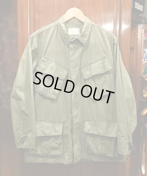 画像1: (USED) 70s U.S ARMY JUNGLE FATIGUE JACKET ジャングルファティーグジャケット【S-SHORT】リップストップ 中古 (1)