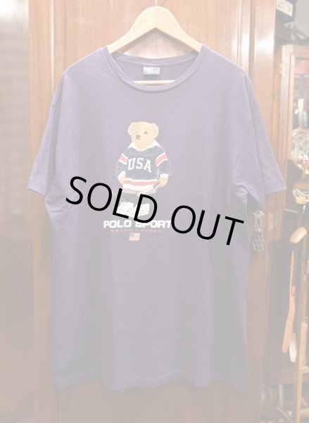 90s POLO SPORT ポロスポーツ ラルフローレン ポロベア TシャツL Ralph Lauren - 90s USA製 ポロベア ポロスポーツ ラルフ