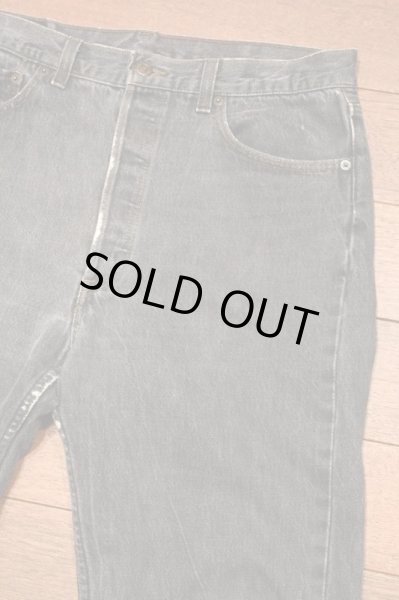 USED) 90s Levi's リーバイス 501 BLACK 先染めブラック リペア