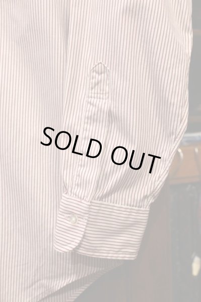 画像5: 【クリックポスト198円も可】90s USED BrooksBrothers ブルックスブラザーズ ストライプ  ポロカラーシャツ【WHITE×RED/15-2】アメリカ製 ビンテージ (5)