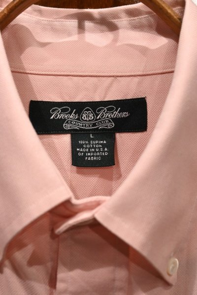 画像2: 【クリックポスト198円も可】00s USED BrooksBrothers "COUNTRY CLUB" ブルックスブラザーズ オックスフォード B.Dシャツ【PINK/L】アメリカ製 ビンテージ