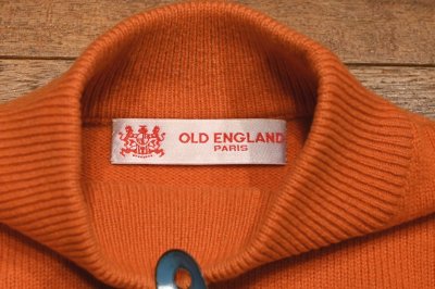 画像2: (EXCELLENT USED) 90s OLD ENGLAND ラムズウール ハイネック セーター スコットランド製(ORANGE/40) モックネック 中古