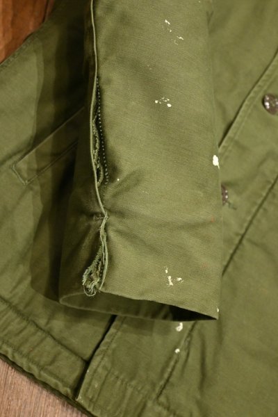 画像11: ’68 (VTG/USED) U.S NAVY  A-2 デッキジャケット ”落書き”あり【SMALL/34-36】ビンテージ中古  (11)