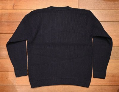 画像3: 96年製 (VTG/USED) Patagonia Crew-neck Sweater パタゴニア ローゲージ クルーネックセーター(Navy/XL) 香港製 中古