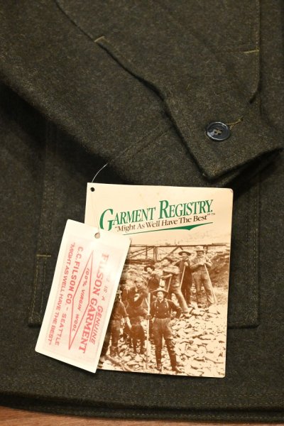 画像4: DEADSTOCK FILSON 110 SINGLE MACKINAW フィルソン シングルマッキーノ ジャケット(FOREST/42)アメリカ製 デッドストック (4)