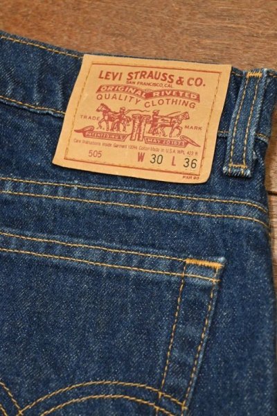 画像3: '96 VTG/USED Levi's リーバイス 505 アメリカ製 (実寸W30 L35) ビンテージデニム 中古