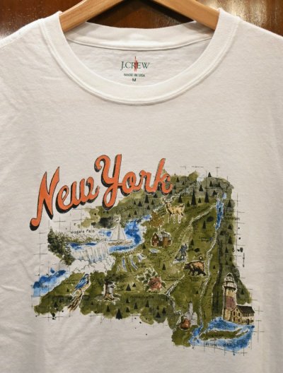 画像2: 【クリックポスト185円も可】J.CREW (ジェイクルー) Newyork graphic Tシャツ アメリカ製 半袖(White/S,M) 新品 並行輸入