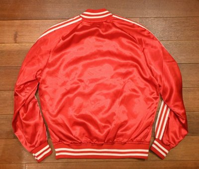 画像3: USED 80s Felco ナイロンサテンジャケット スタジャン "arkansas" アメリカ製(RED/M) 