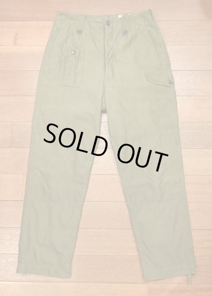 画像1: '64 VTG/USED イギリス軍 コンバットパンツ COMBAT TROUSERS 1960 Pattern BRITISH ARMY(M-R/5/W81cm)ビンテージ カーゴパンツ 中古 (1)