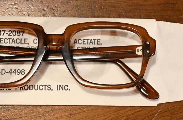 画像1: 80年代製 デッドストック US MILITARY EYEGLASEES GI GLASSES アメリカ軍 眼鏡 メガネ (50-20) Birth Control Glasses  (1)