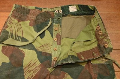 画像2: (USED) ’50 BELGIAN ARMY ベルギー軍　ブラッシュストロークカモ オーバー パンツ(Size:5)ビンテージ 中古
