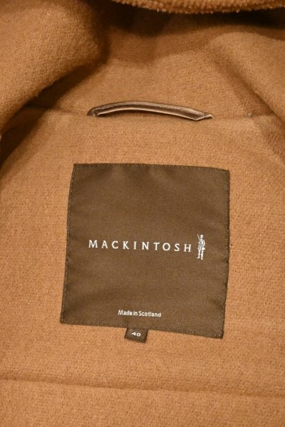 画像2:  (USED)MACKINTOSH ウールヘリンボーン ダッフルコート スコットランド製(Brown/40)マッキントッシュ