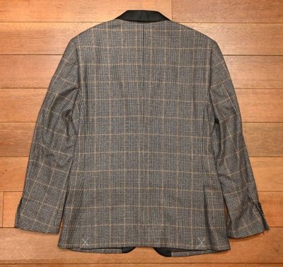 画像3: J.CREW (ジェイクルー) Ludlow Slim-fit shawl-collar dinner jacket ショールカラー グレンチェック ジャケット(38 SHORT) 新品 並行輸入