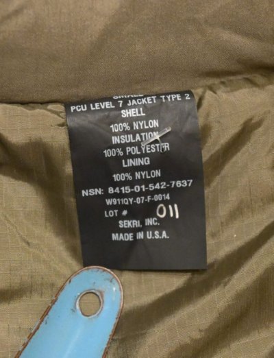 画像2: (EXCELLENT USED) SEKRI PCU LEVEL7 TYPE2 COAT モンスターパーカー S 米軍特殊部隊 美中古