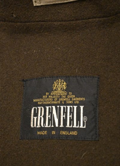 画像3: 90s VTG/USED GRENFELL グレンフェル ウール裏地つき ハーフコート イングランド製(38)ビンテージ 中古