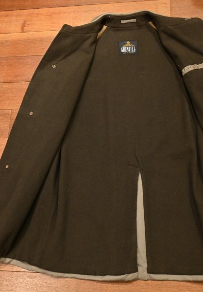 画像6: 90s VTG/USED GRENFELL グレンフェル ウール裏地つき ハーフコート イングランド製(38)ビンテージ 中古 (6)