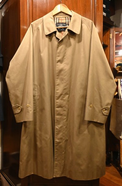 画像1: 70s VTG/USED  Burberrys バーバリー バルマカーンコート "一枚袖" イングランド製(52 REGULAR) ステンカラーコート ビンテージ 美中古