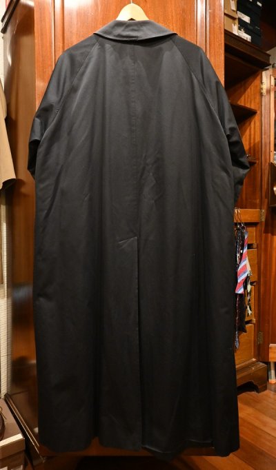画像2: 60s VTG/USED  Burberrys バーバリー バルマカーンコート "一枚袖" イングランド製(Black/Womens 20 EX LONG) ステンカラーコート ビンテージ 美中古