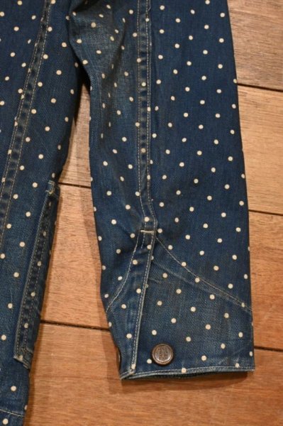 画像9: USED RRL RALPHLAUREN RRL ALLEN WORK JACKET ダブルアールエル ラルフローレン ドット インディゴ レイルロードジャケット【XS】美中古  (9)