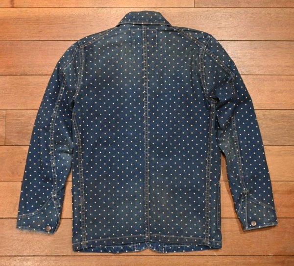 画像8: USED RRL RALPHLAUREN RRL ALLEN WORK JACKET ダブルアールエル ラルフローレン ドット インディゴ レイルロードジャケット【XS】美中古  (8)